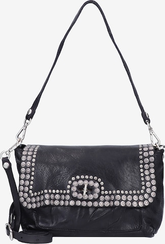 Campomaggi Schoudertas in Zwart: voorkant