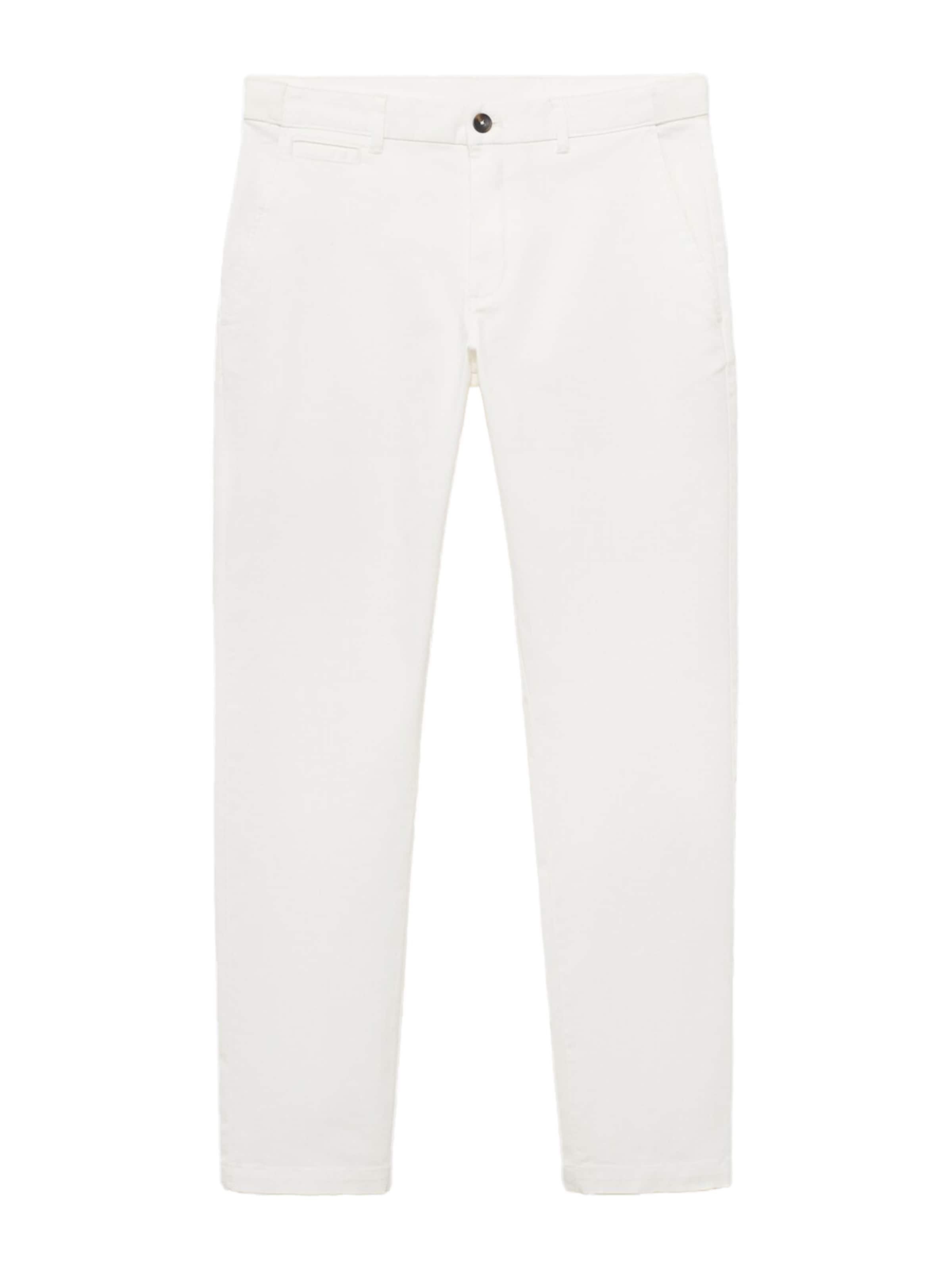 Tapered Pantaloni chino 'Prato' di MANGO MAN in bianco: frontale