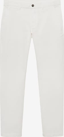 Tapered Pantaloni chino 'Prato' di MANGO MAN in bianco: frontale