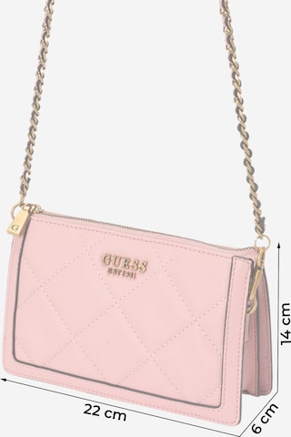 GUESS - Mala de ombro 'Abey' em rosa