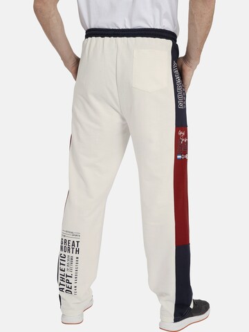 Loosefit Pantalon 'Gaulik ' Jan Vanderstorm en blanc