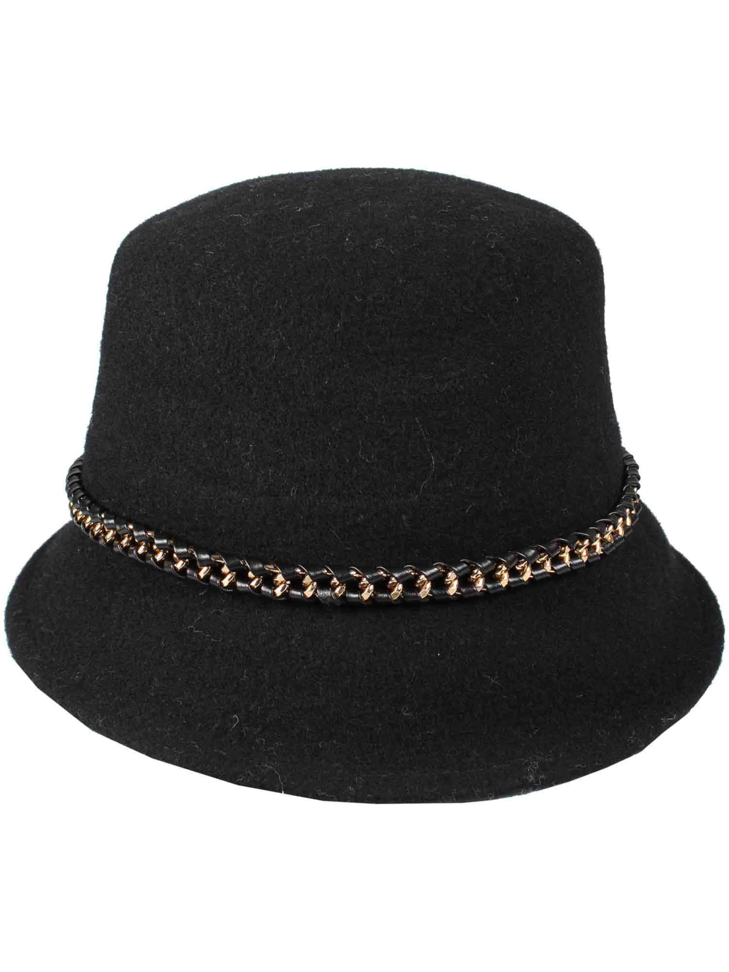 LOEVENICH Hut in Schwarz: Vorderseite