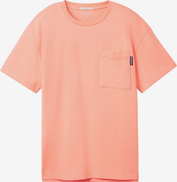 T-Shirt TOM TAILOR en orange : devant