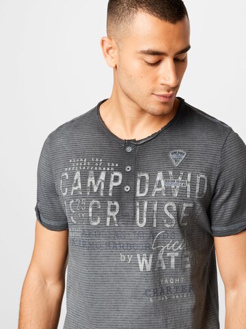 CAMP DAVID Shirt in Zwart