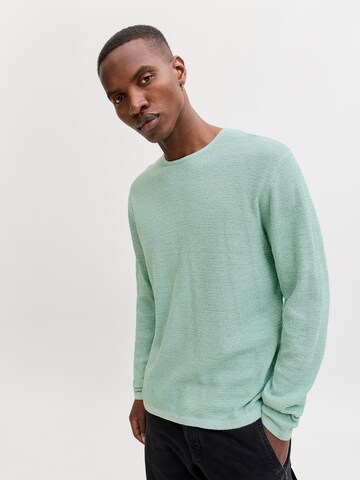 JACK & JONES Neulepaita 'JJEGEORGE' värissä vihreä: etupuoli