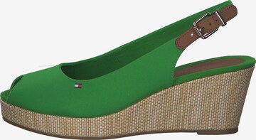 TOMMY HILFIGER Sandaal 'Essential Sneaker' in Groen