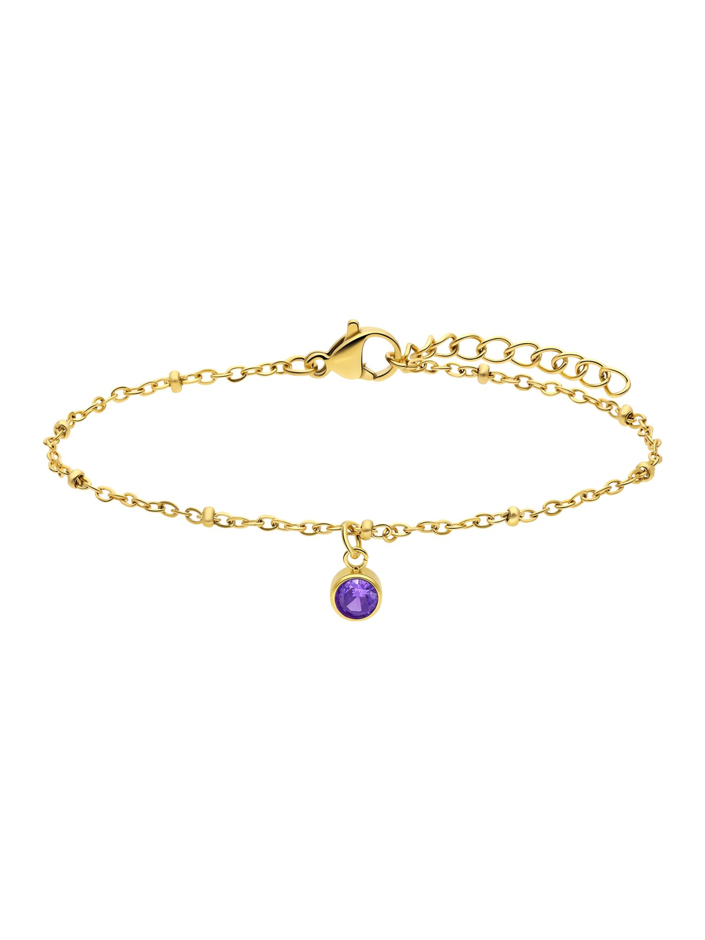 Lucardi Bracelet 'Geburtsstein' in Gold: front
