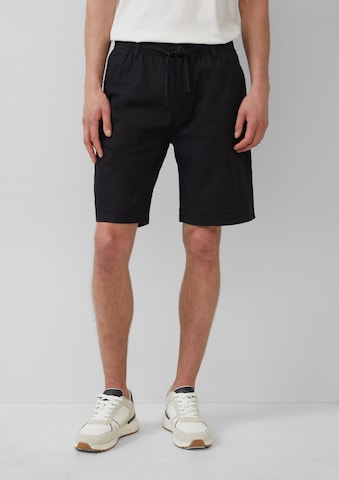 s.Oliver Loosefit Broek 'Detroit' in Zwart: voorkant