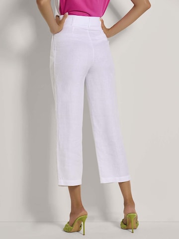 MADELEINE Wide leg Bandplooibroek in Wit