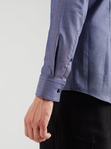 HUGO Slim fit Button Up Shirt 'Kason' in Blue