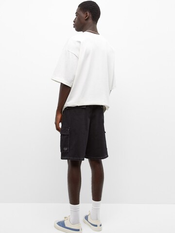 Pull&Bear Loosefit Shorts in Schwarz