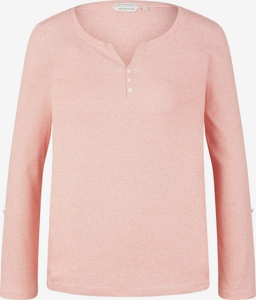 T-shirt TOM TAILOR en rose : devant