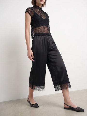 HYPEDROP Wide Leg Bukser 'Leah' i sort