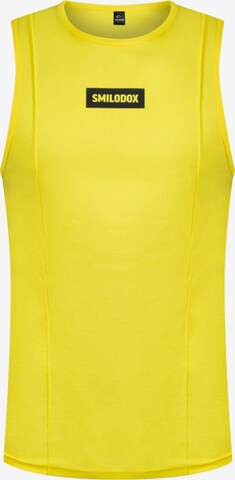 T-Shirt fonctionnel 'Richard' Smilodox en jaune : devant