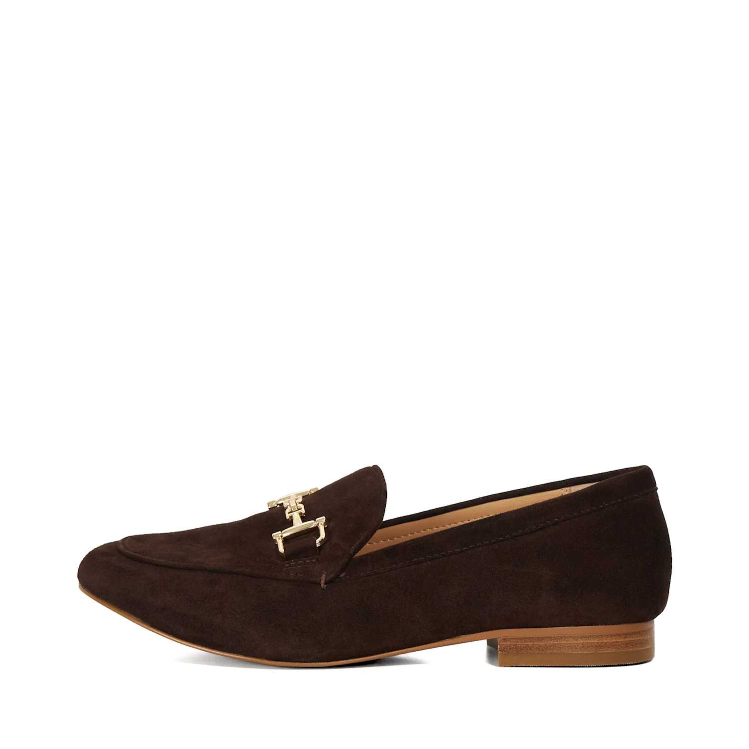 Dune LONDON Instappers 'Glair' in Bruin
