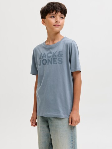 Jack & Jones Junior Тениска 'JJECORP' в синьо: отпред
