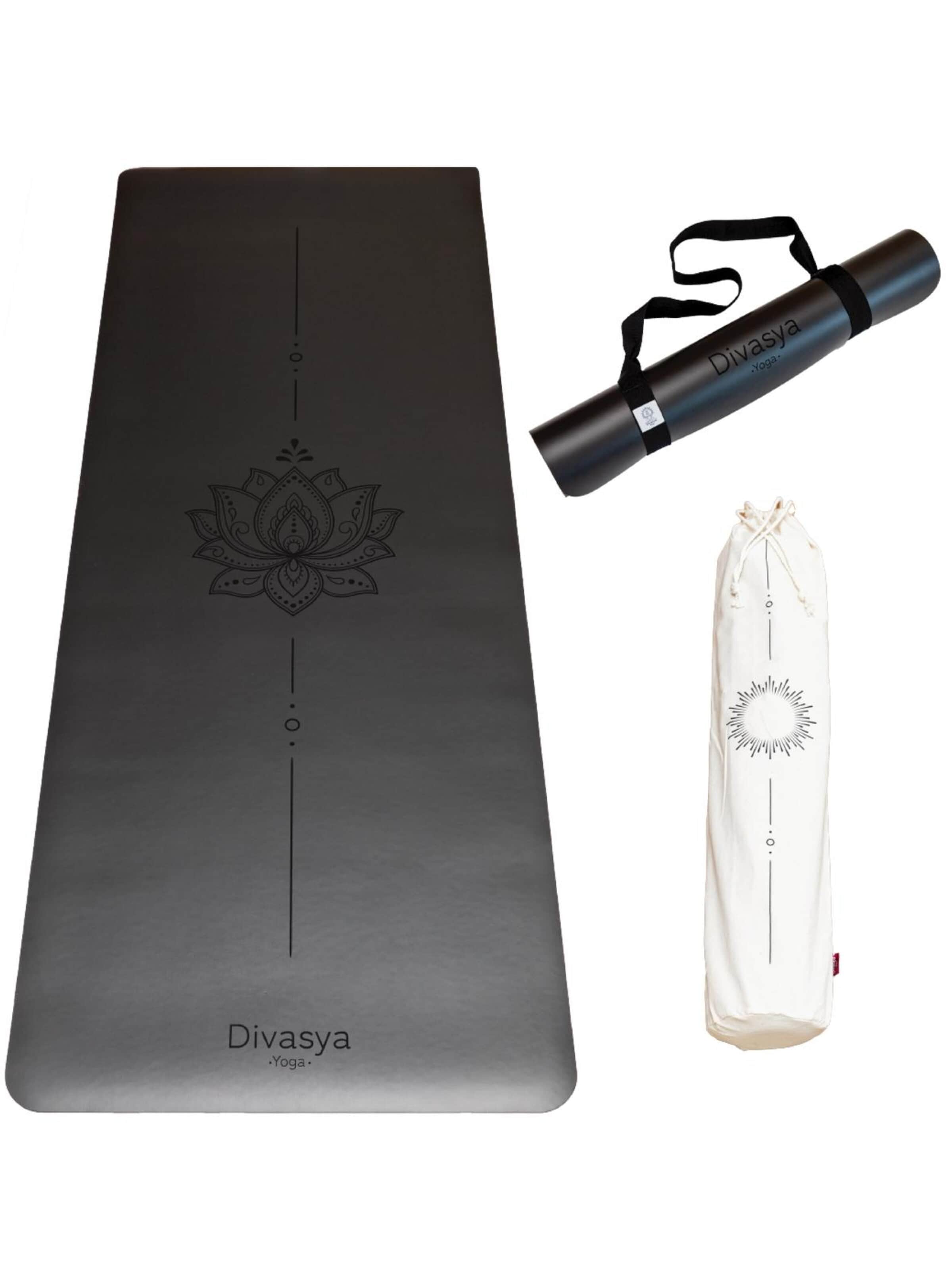 Divasya Mat 'Professional Grip' in Black: front