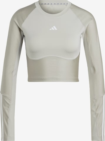 ADIDAS PERFORMANCE - Camisa funcionais em cinzento: frente