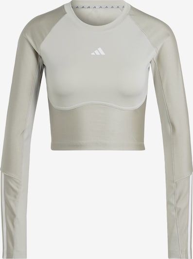 ADIDAS PERFORMANCE T-shirt fonctionnel en beige / gris, Vue avec produit