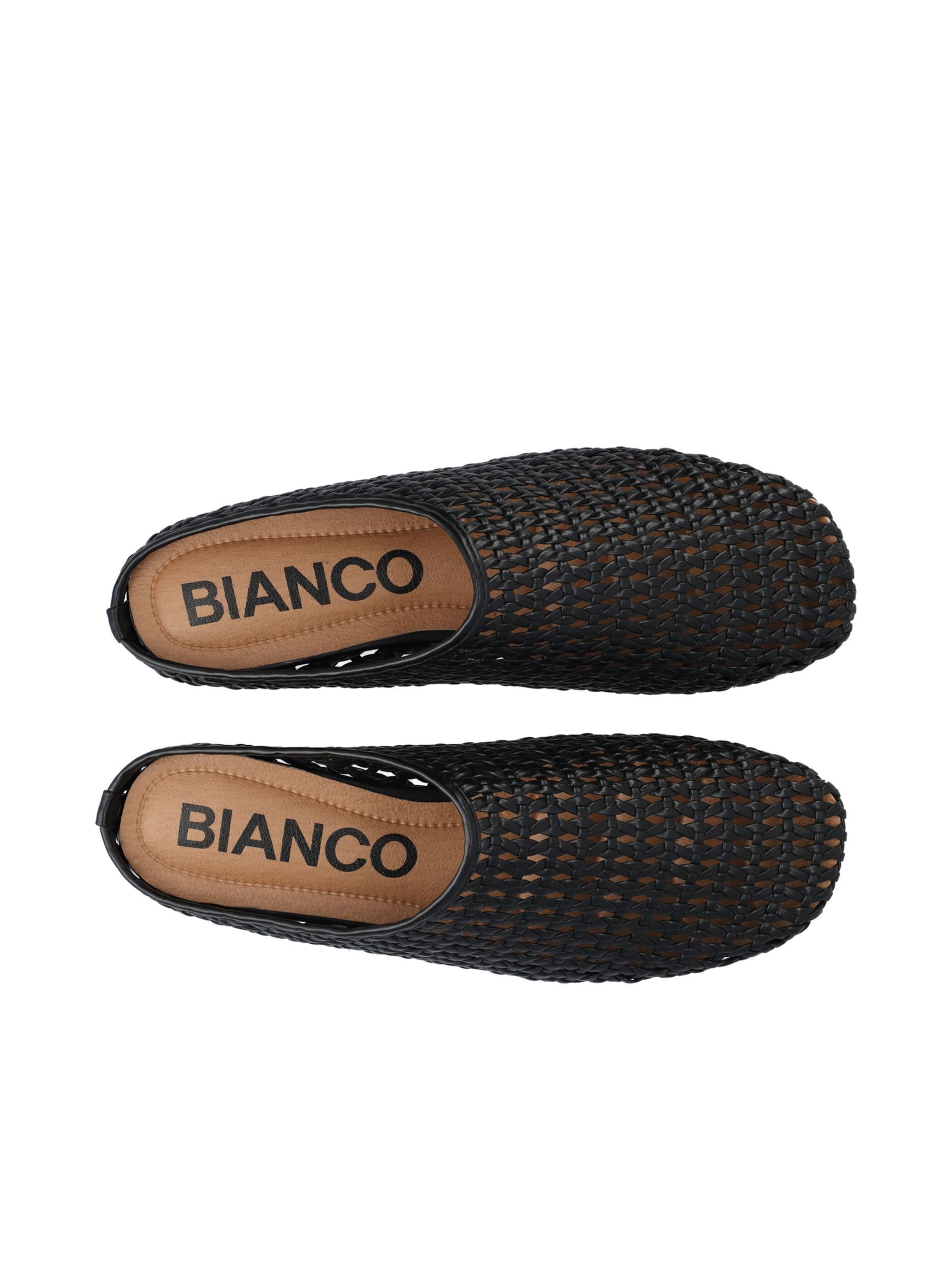 Bianco Pantolette 'Mules' in Schwarz