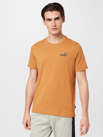 PUMA قميص عملي 'Essentials' بلون بيج: الأمام