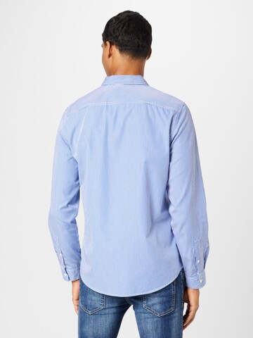 GUESS Regular fit Button Up Shirt 'Mason' in Blue
