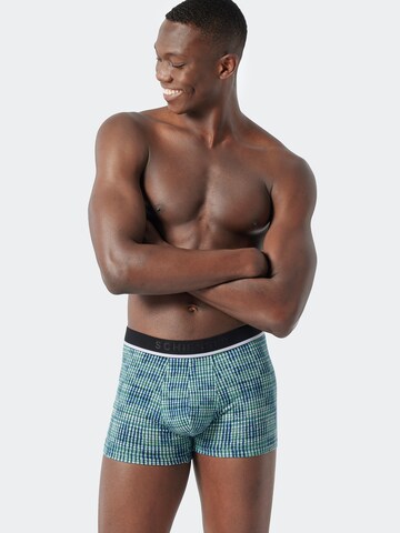 SCHIESSER Boxershorts in Groen: voorkant