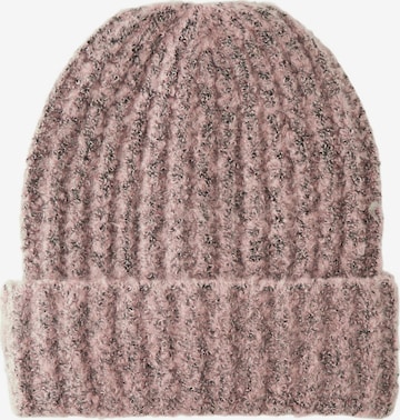 PIECES Beanie 'Pyron' in Pink: front