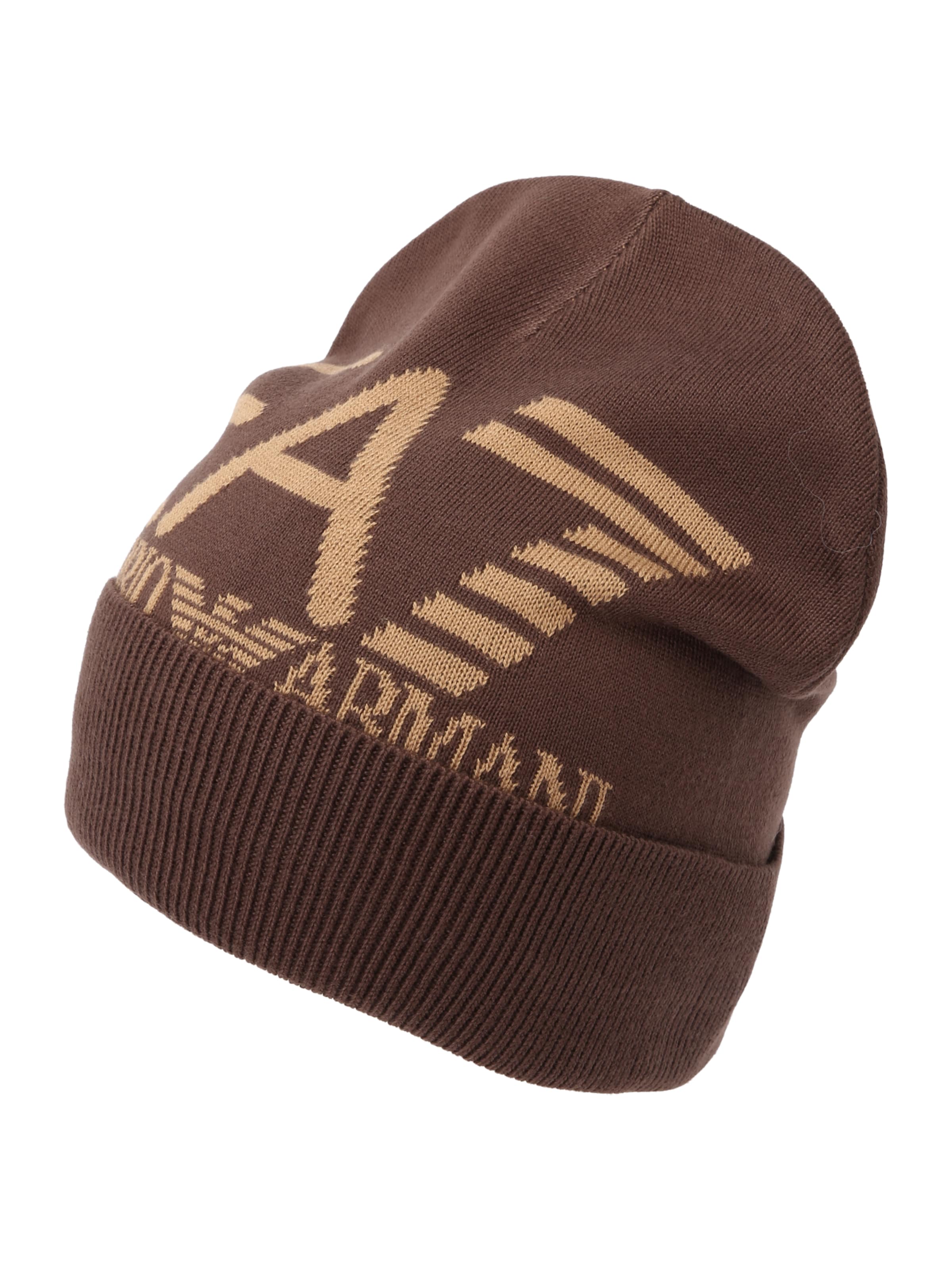 EA7 Emporio Armani Шапка в кафяво: отпред