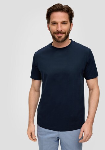 T-Shirt s.Oliver BLACK LABEL en bleu : devant