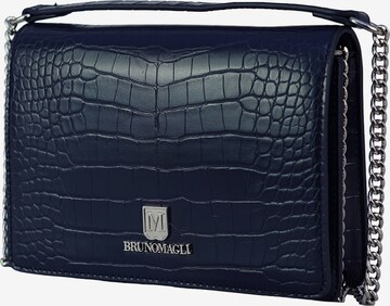 Borsa a spalla 'Borsa a Spalla Nicole Bruno Magli Ecopelle Texture Coccodrillo' di Bruno Magli in blu: frontale