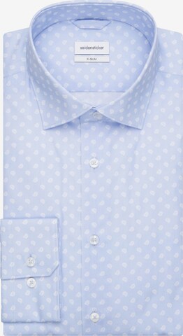 Coupe slim Chemise business ' X-Slim ' SEIDENSTICKER en bleu : devant