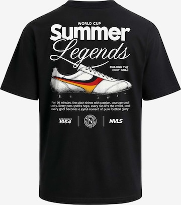 Neverless Shirt 'Soccer Summer Legends' in Schwarz: Vorderseite