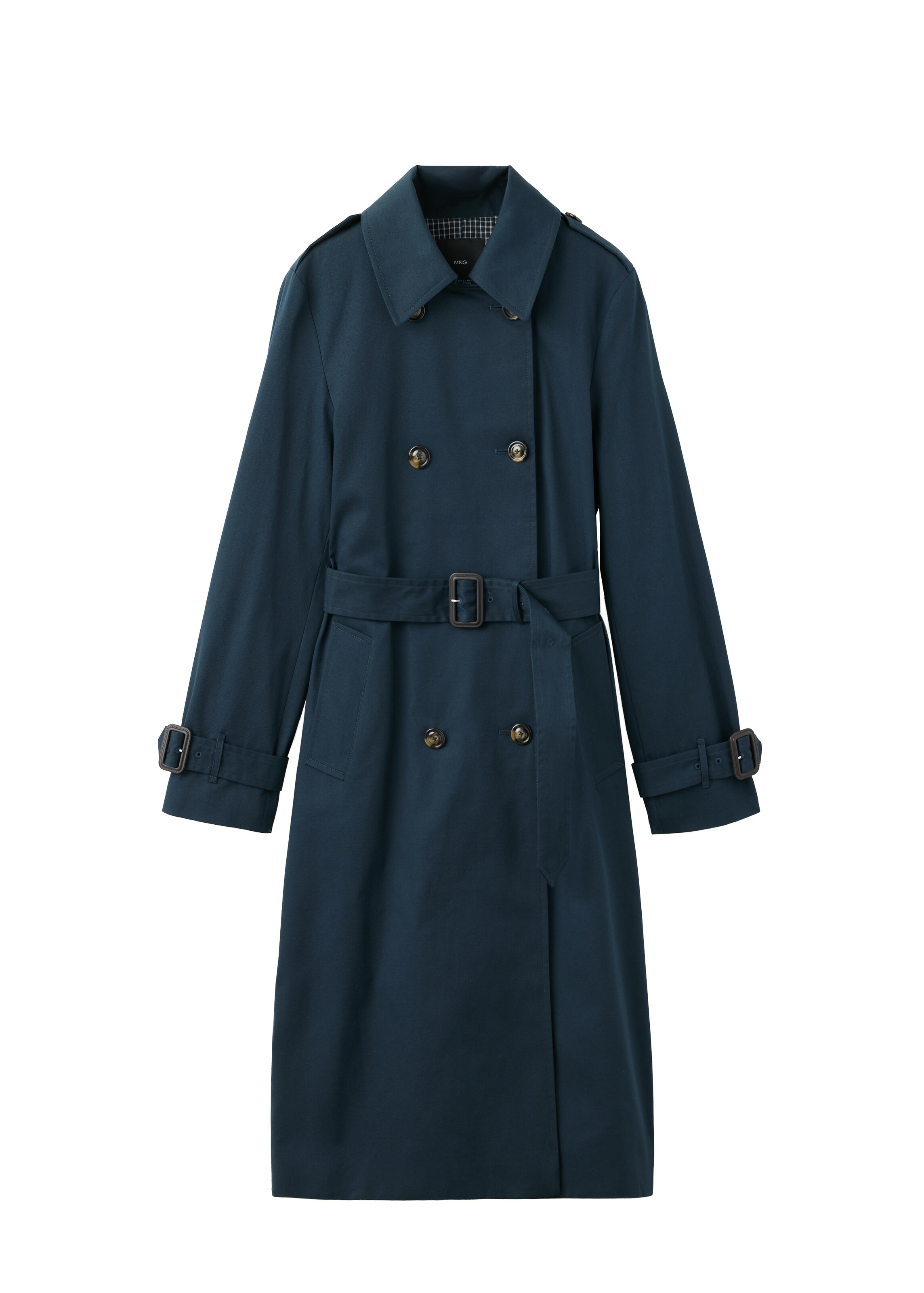 MANGO Tussenmantel in XXS in de kleur Donkerblauw, Productweergave