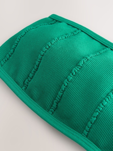 self. Bandeau Bikini Top in Green