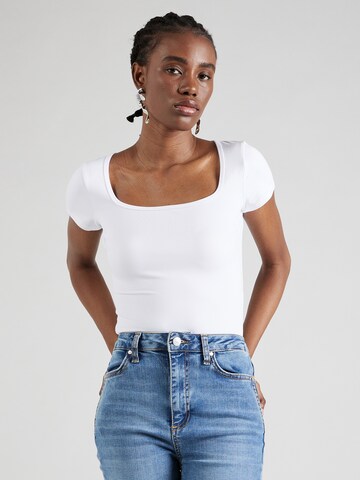 HOLLISTER - Camisa body em branco: frente