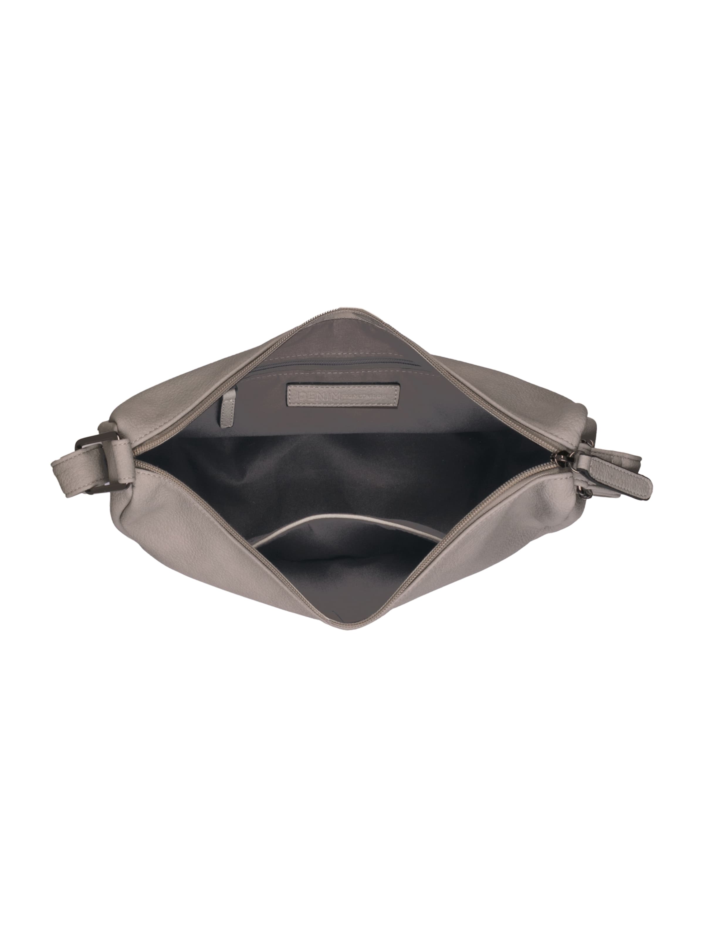 TOM TAILOR DENIM Umhängetasche 'Belina' in Grau