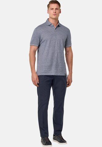 Boggi Milano Slimfit Bandplooibroek in Blauw