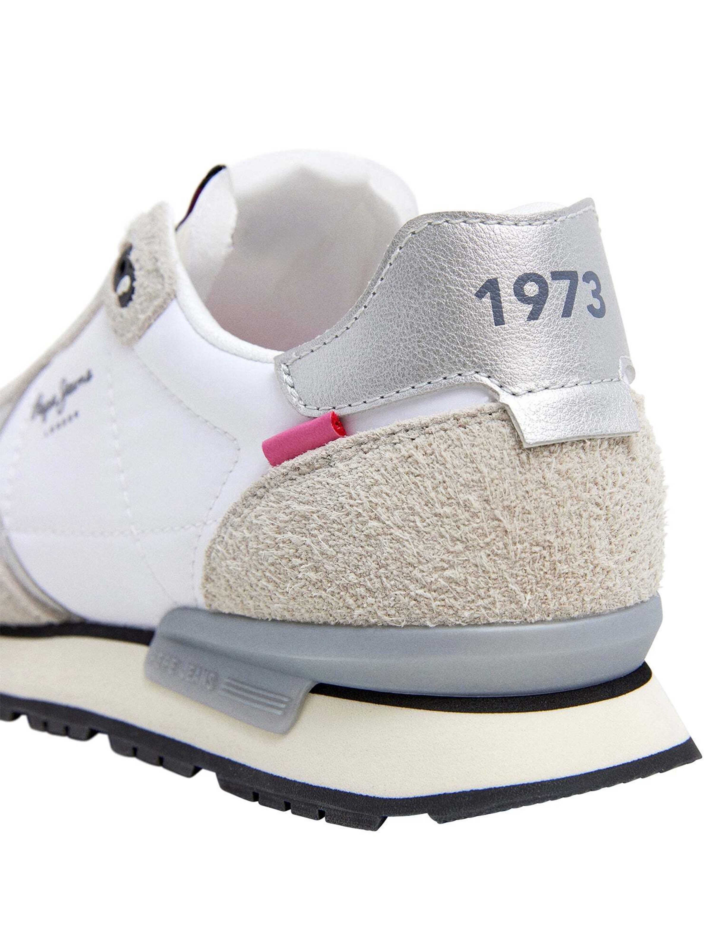 Sneaker bassa 'Brit Fly' di Pepe Jeans in bianco