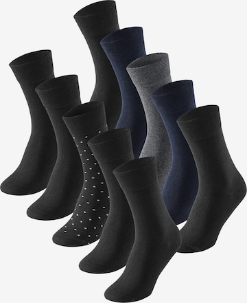 Chaussettes ' Cotton Fit ' SCHIESSER en bleu : devant