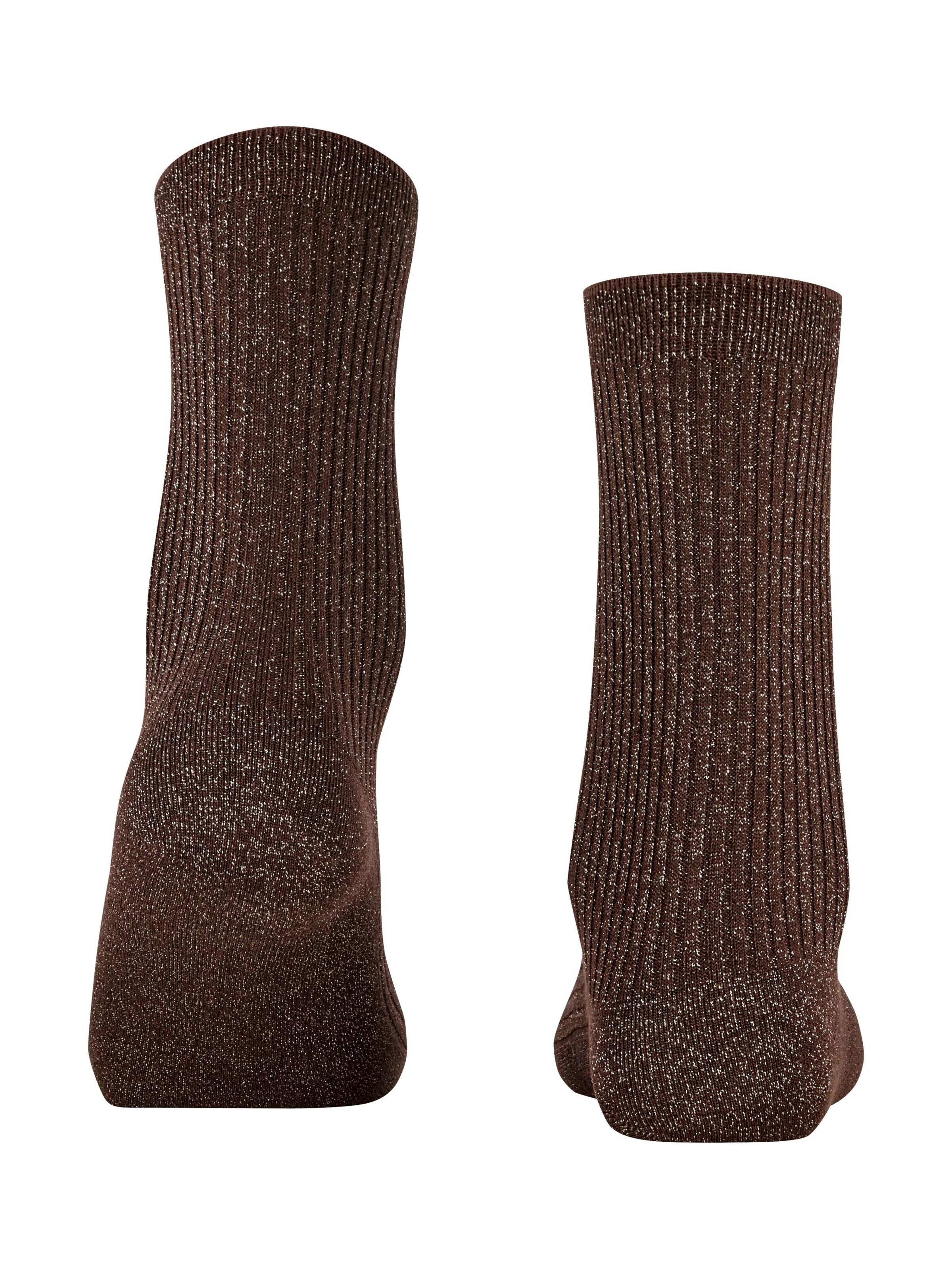 FALKE Socken 'Shiny Rib'‌‌‌‌‌‌ in Braun