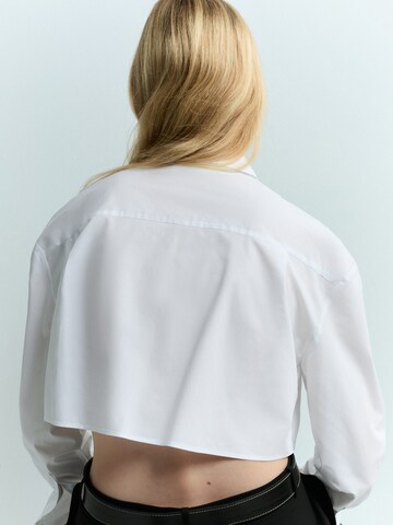 MANGO Bluse 'LEONA' i hvid