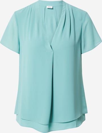 s.Oliver BLACK LABEL Blouse in Groen: voorkant