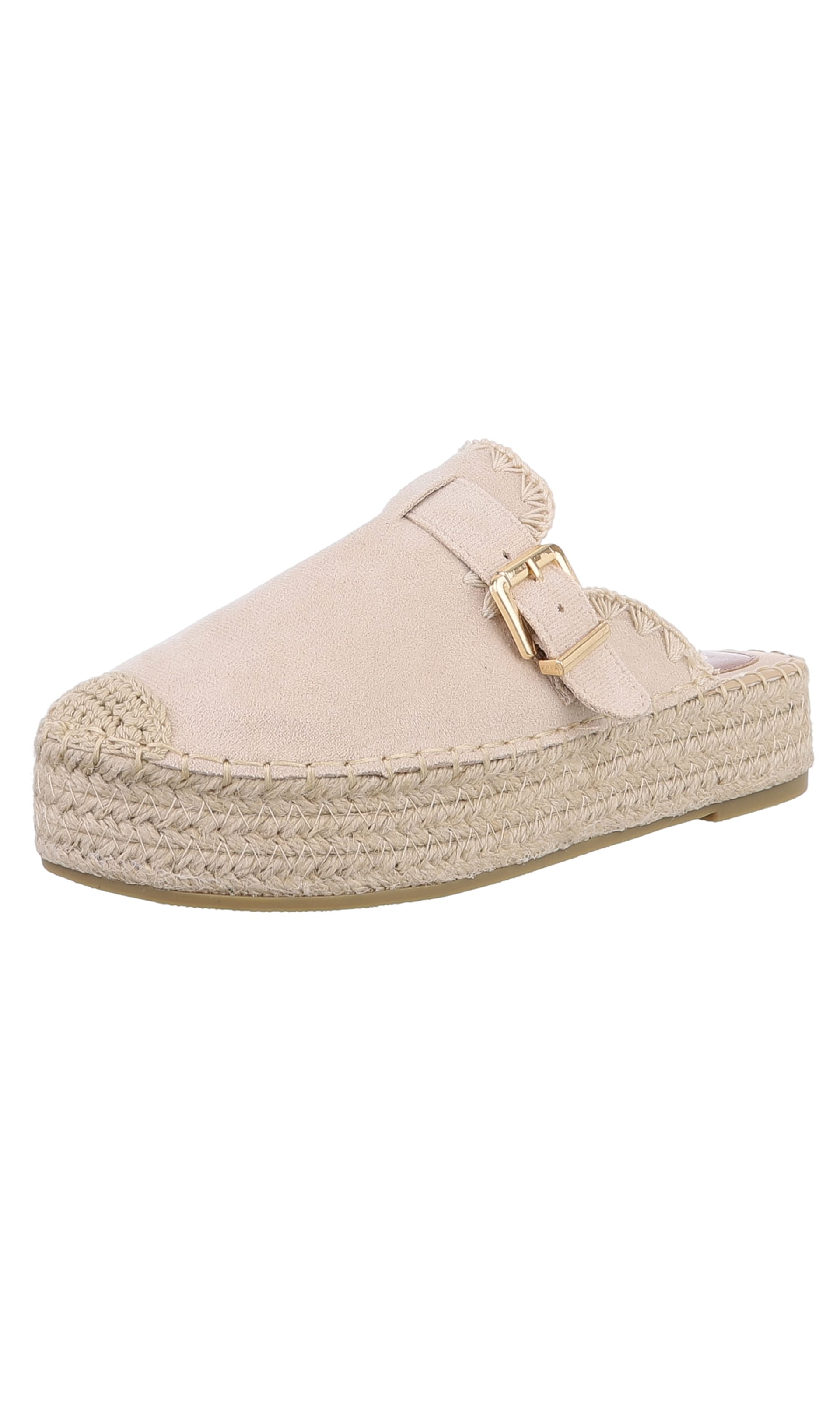 Ital-Design Mules in Beige: front