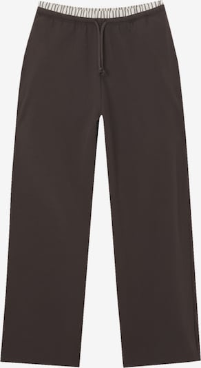 Pull&Bear Broek in de kleur Chocoladebruin / Zwart / Wit, Productweergave