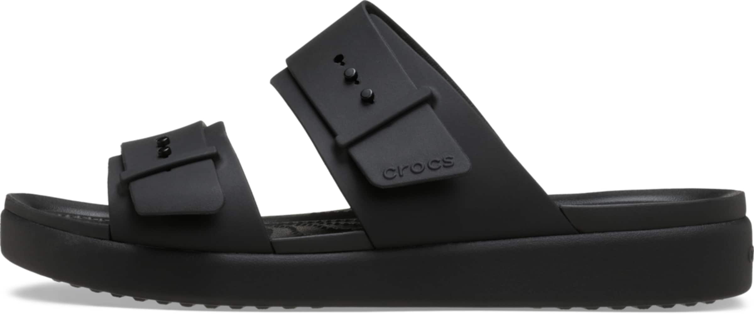 Crocs Пантолеты 'Brooklyn' в Черный: спереди