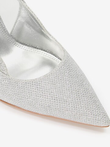 Dune LONDON - Zapatos con plataforma 'BRISTAL' en plata