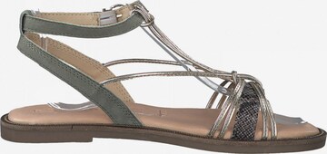 TAMARIS - Sandalias con hebilla 'Flat' en verde