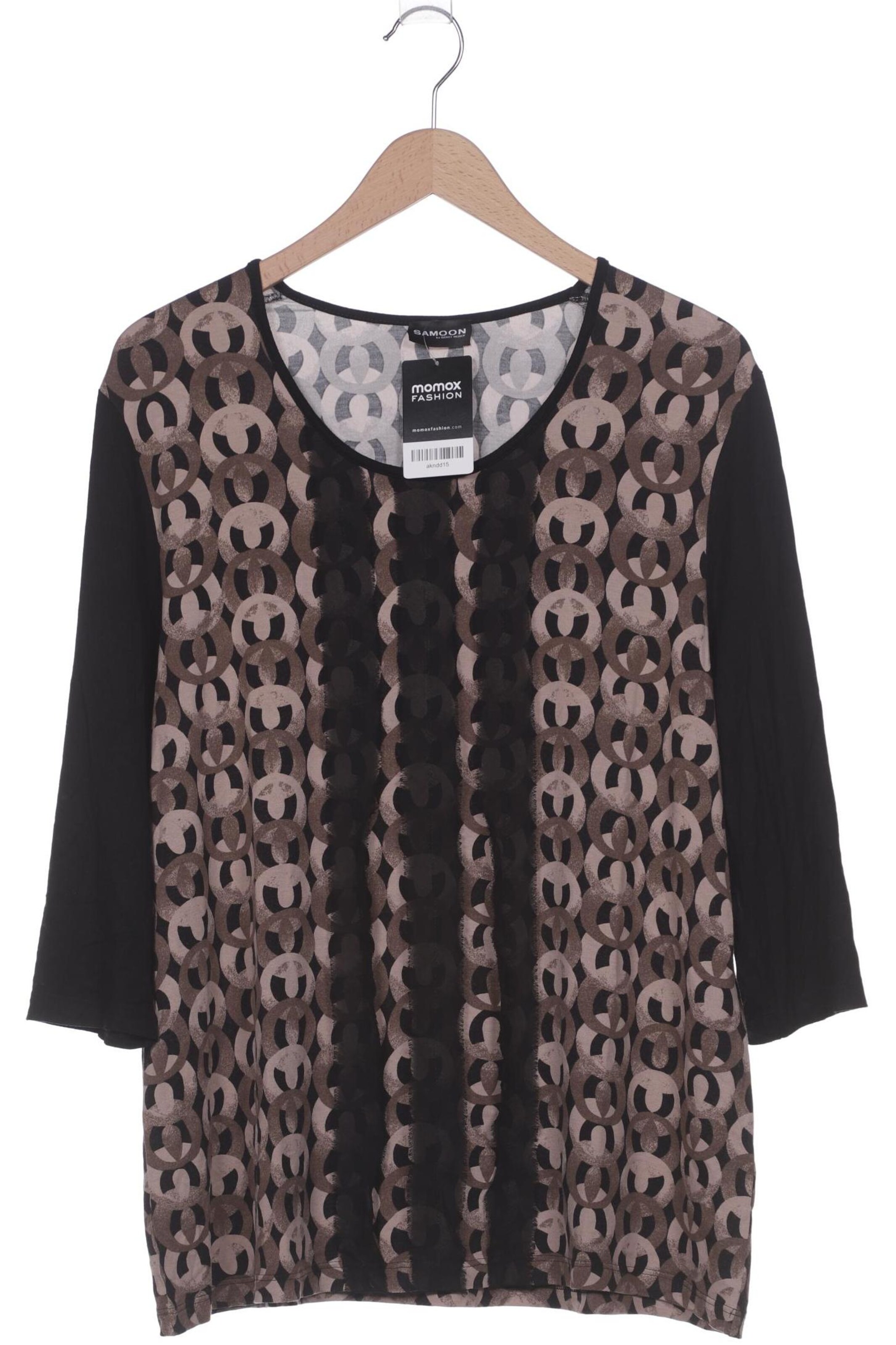 SAMOON Top & Shirt in 4XL in Brown: front