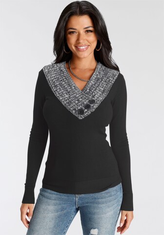 MELROSE Pullover in Schwarz